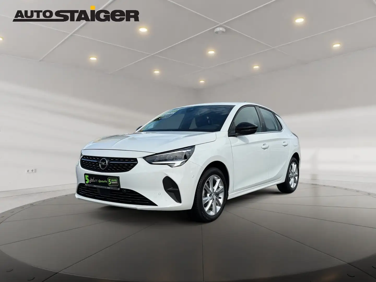 Opel Corsa F 1.2 Elegance LED+SHZ+Fernlichtass.+LM Weiß - 2