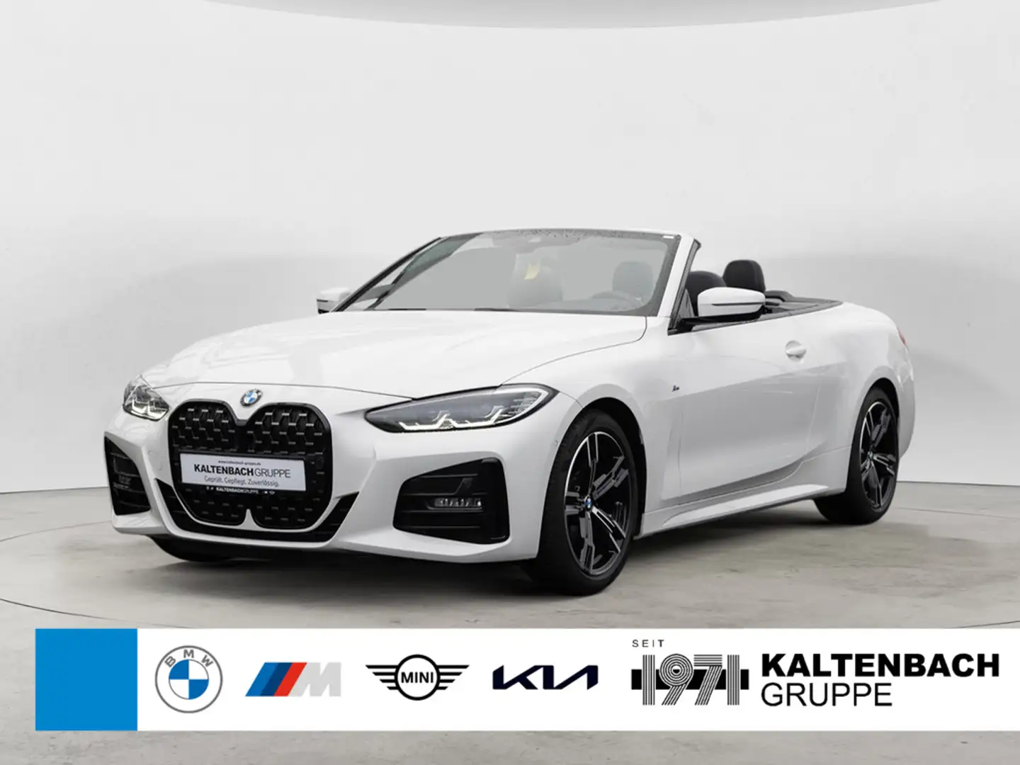 BMW 420 i Cabrio M-Sport LED NAVI KAMERA LEDER SHZ Weiß - 1