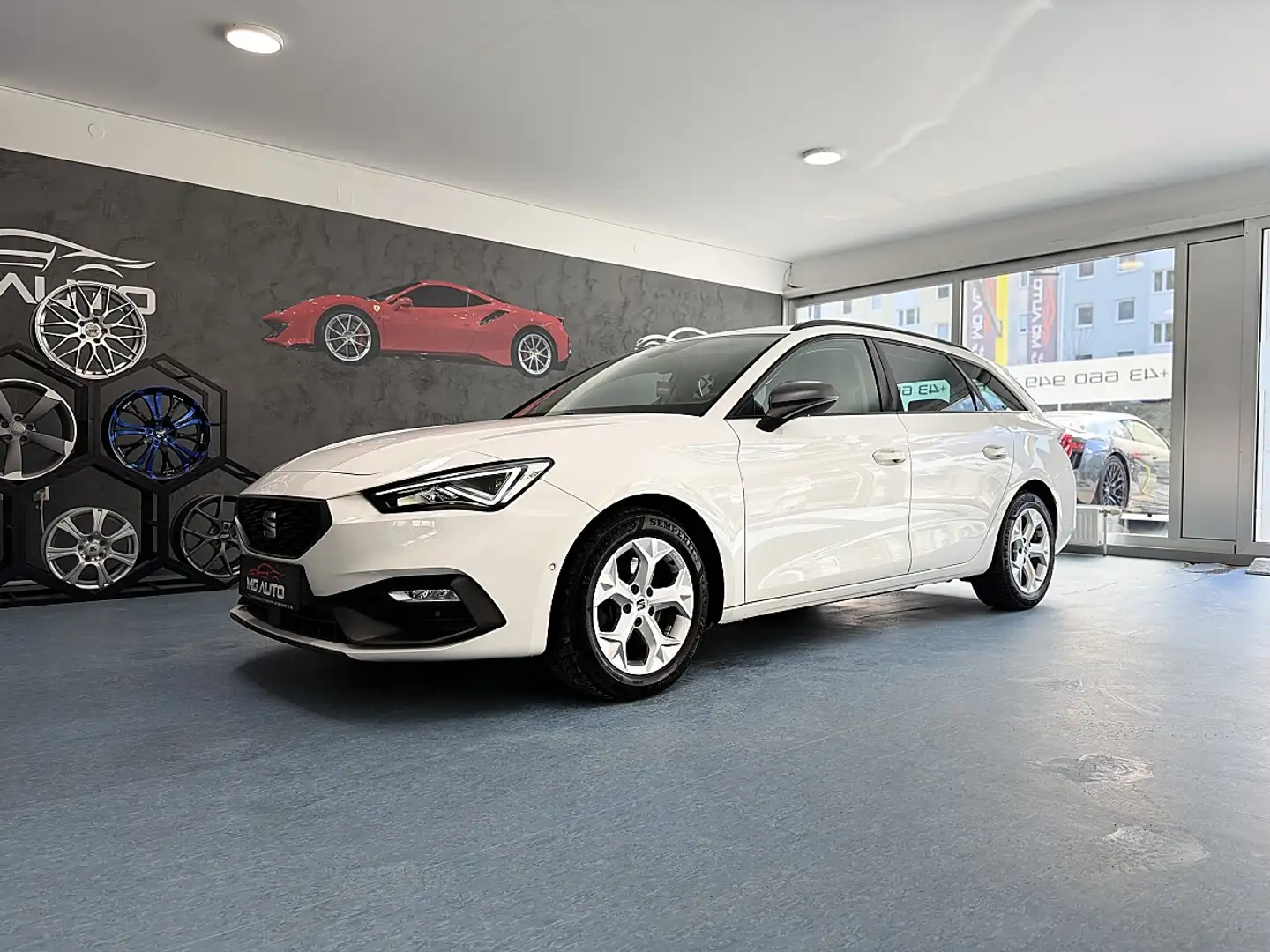 SEAT Leon FR-LINE 2.0 TDI *AHK*LHZ*VIRTUAL-COCKPIT* Weiß - 1