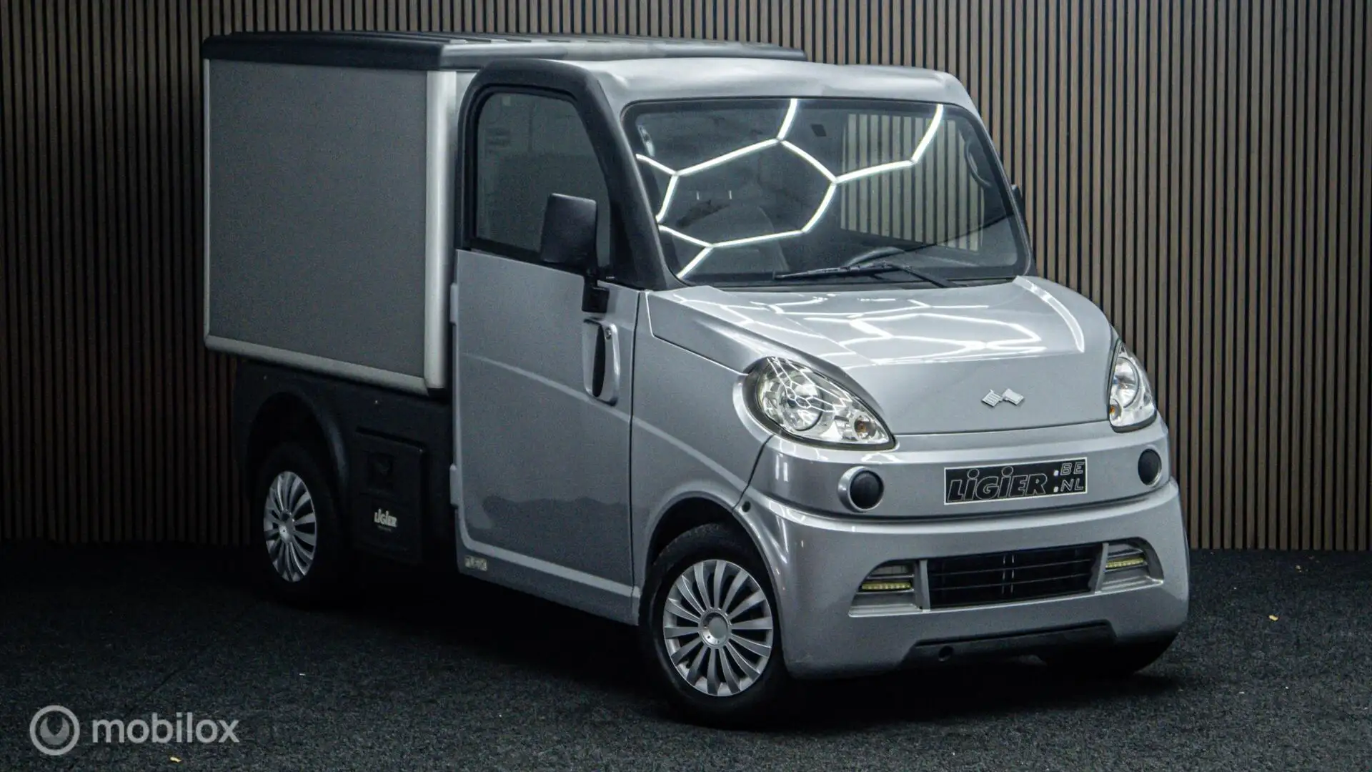 Microcar Flex Ligier Brommobiel laadbak Truck |15dkm Grau - 1