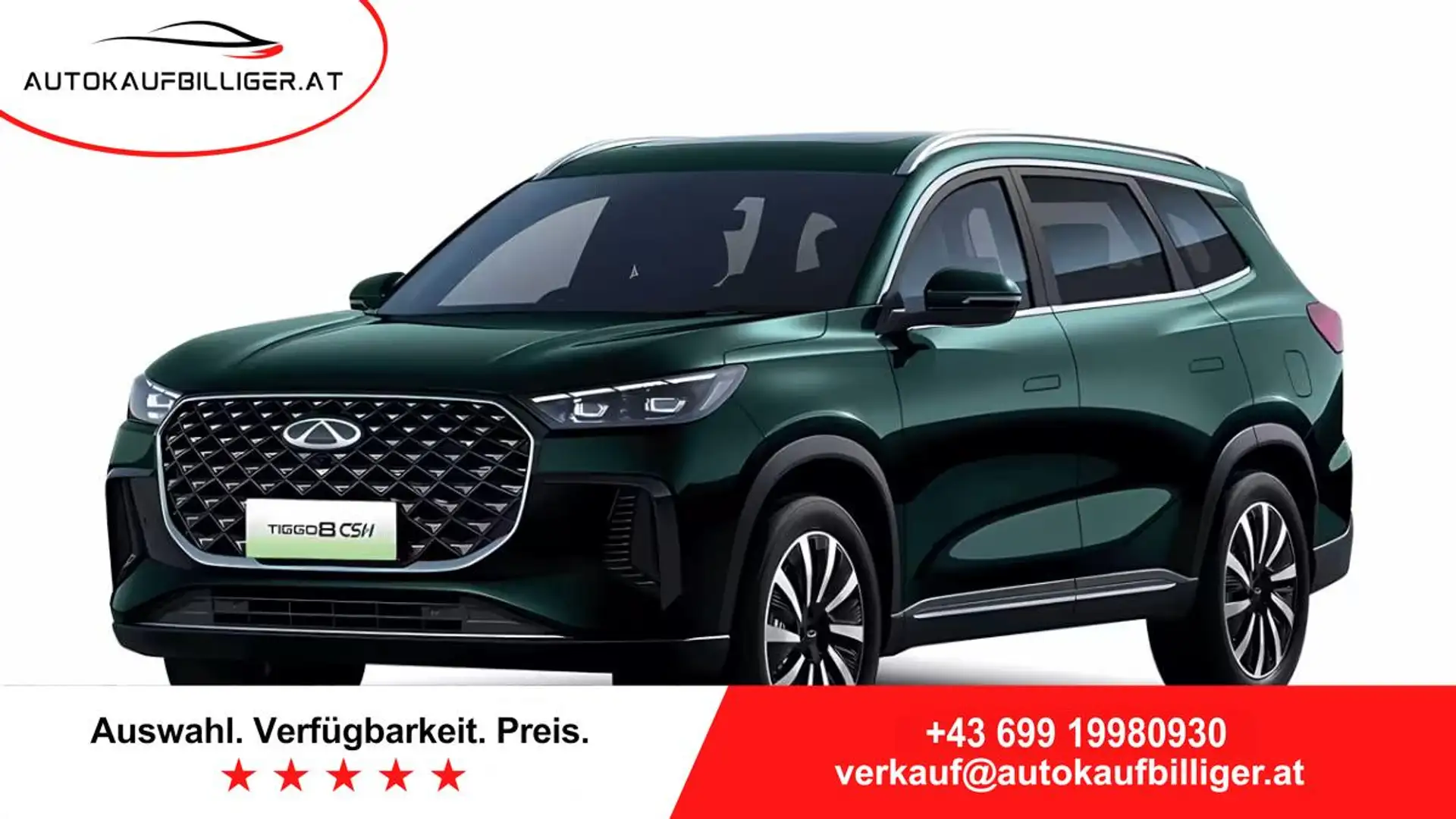 Chery Tiggo 9 PHEV AWD Unique 7-SITZE Grün - 1