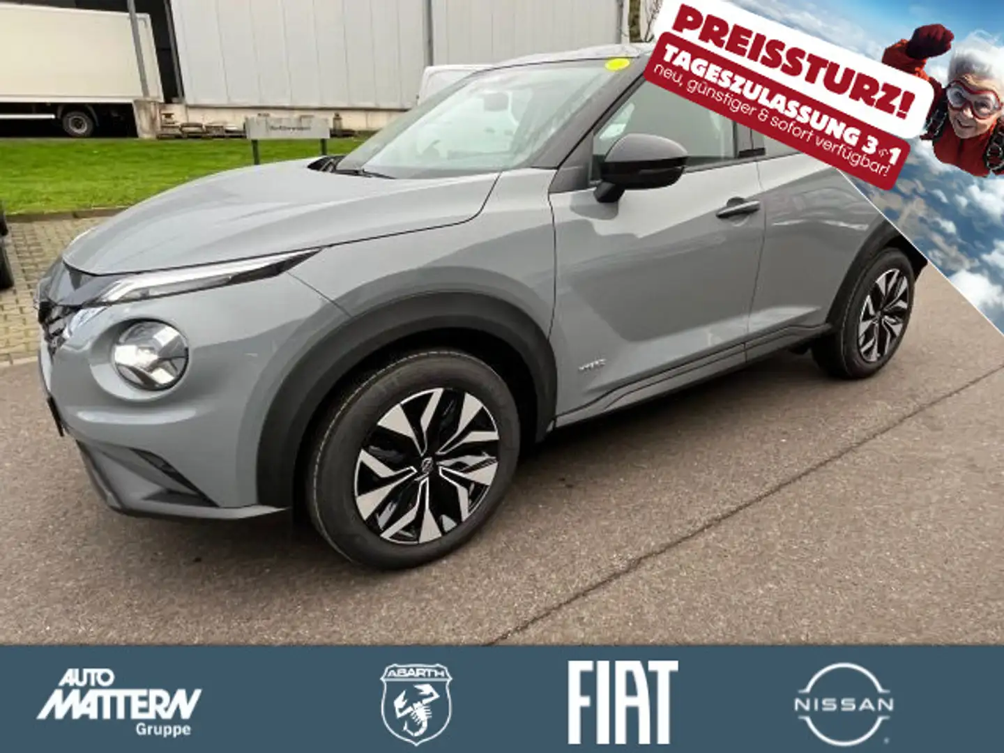 Nissan Juke 1.6 Hybrid Acenta,LED,CarPlay,DAB,Fern.Assi Grijs - 1