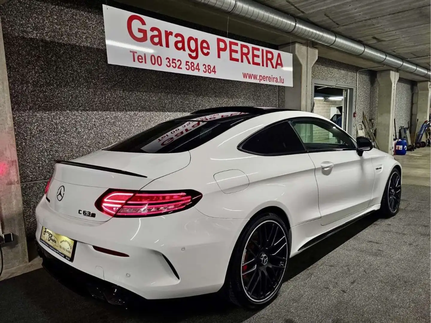 Mercedes-Benz C 63 AMG S 4.0 V8  BURMESTER PERFORMANCE Pas de Malus en Fr Blanc - 2