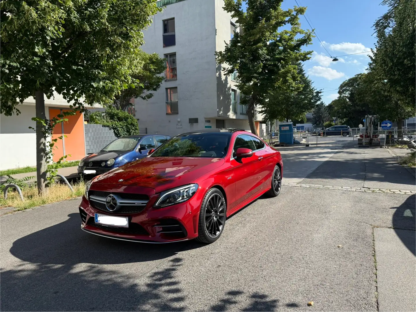 Mercedes-Benz C 43 AMG Coupe 4MATIC Vollausstattung/8fach Bereift Rot - 2