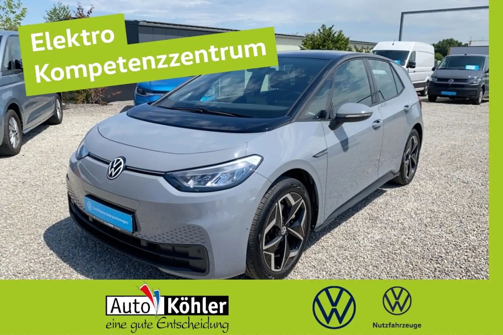 Volkswagen ID.3 Pro S Wärmepumpe Matrix ACC AUT Alcant. LED Grau - 1