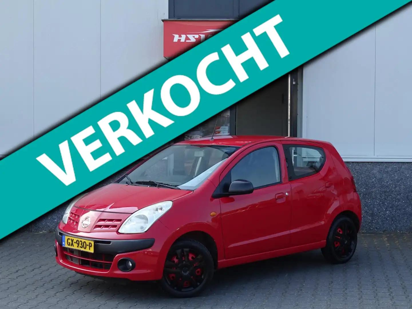 Nissan Pixo 1.0 Acenta airco 4-deurs (apk 05-2025) Rood - 1