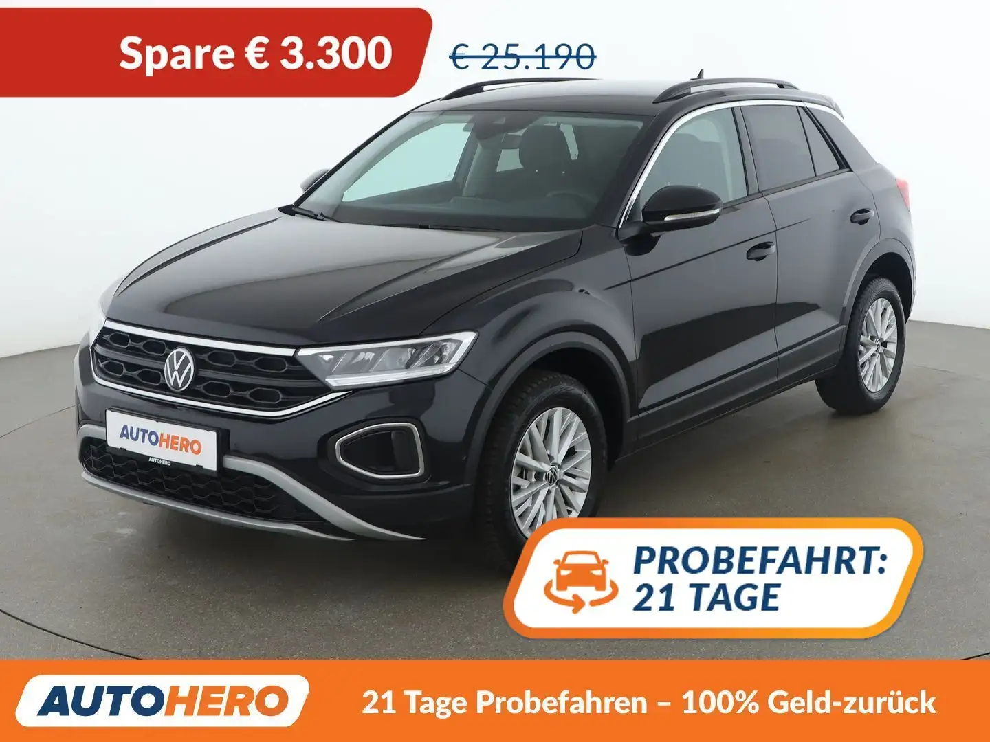 Volkswagen T-Roc 1.0 TSI Life Schwarz - 1