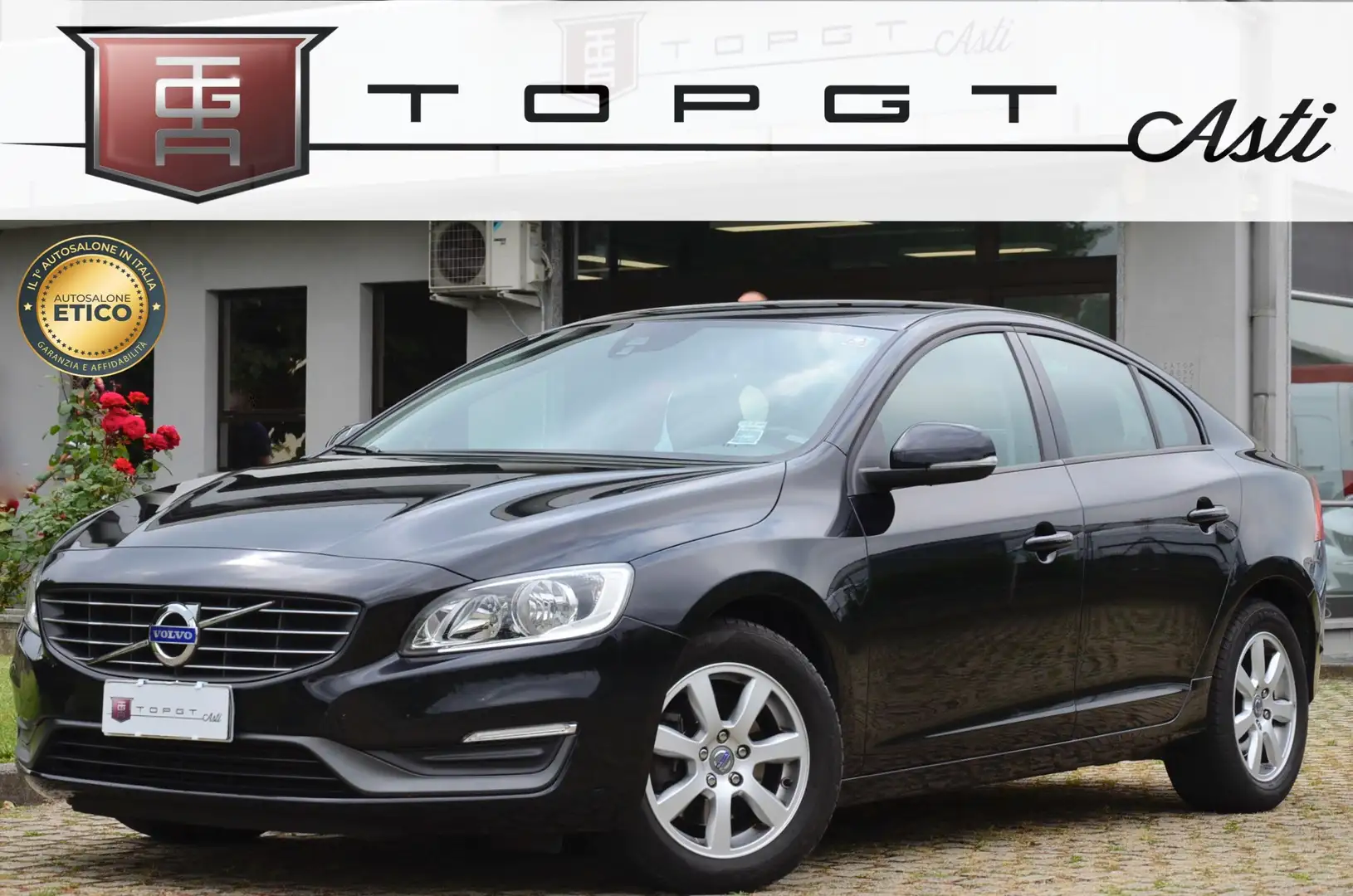 Volvo S60 2.0 d3 Kinetic 136cv geartronic, PERMUTE Nero - 1