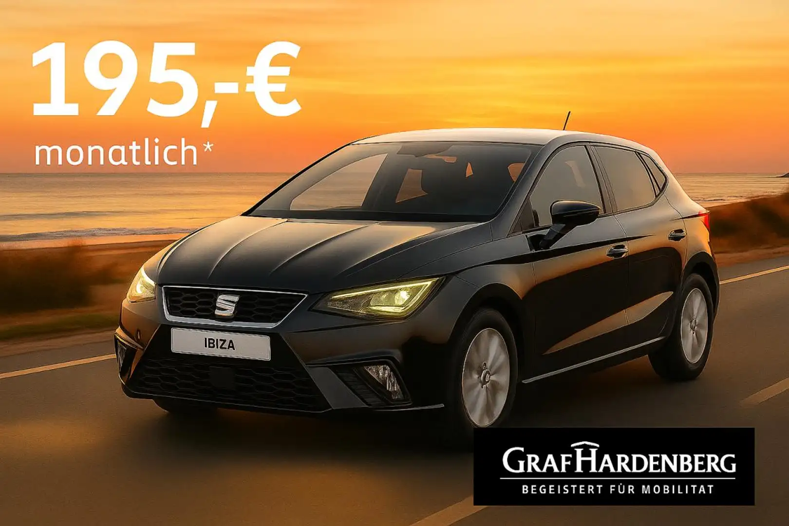 SEAT Ibiza Road Edition 1.0 TSI 116 PS DSG / SOFORT VERFÜGBAR Schwarz - 1