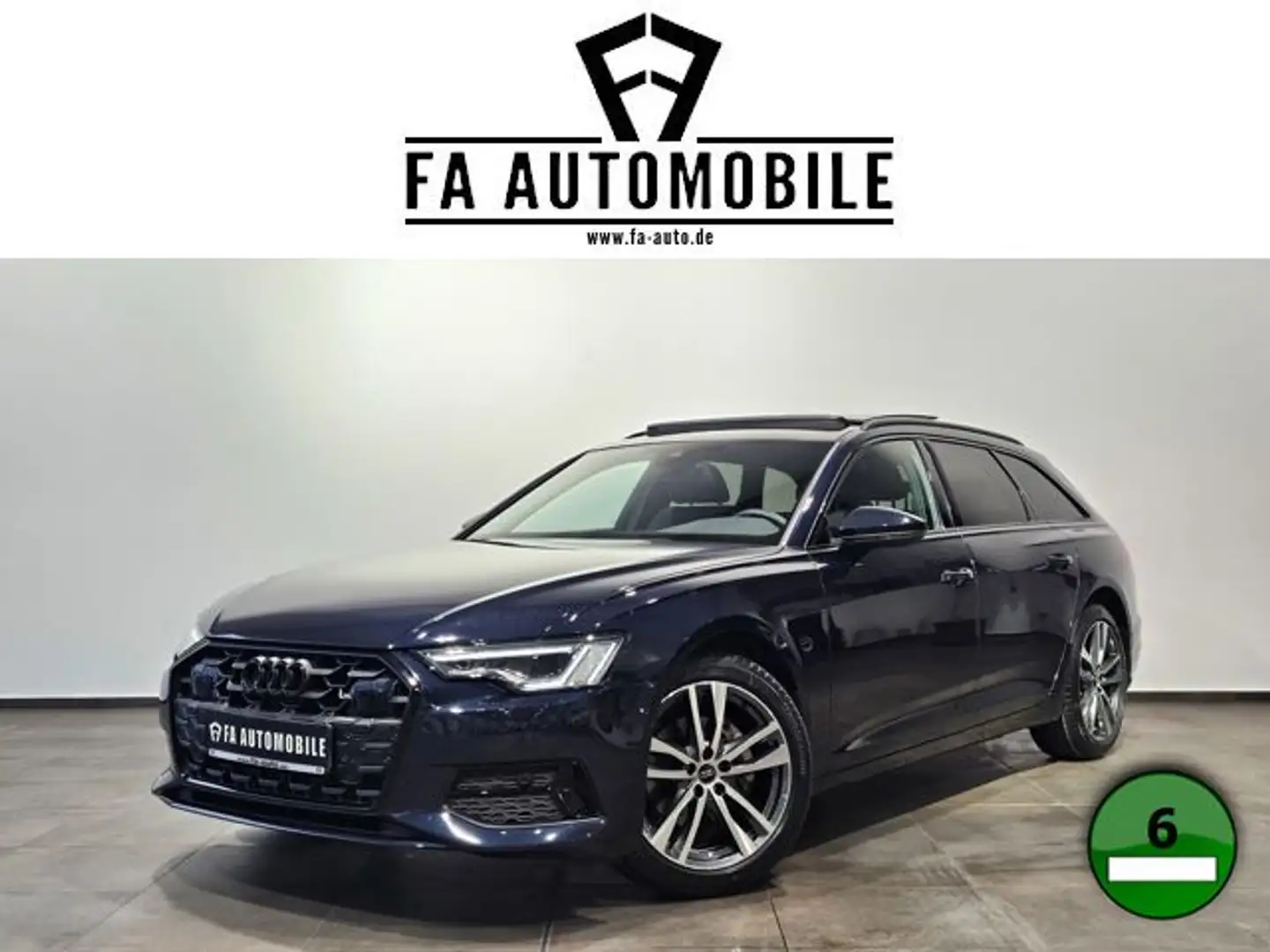 Audi A6 35 TDI Black Pano Matrix Virtual Kamera Leder Blau - 1