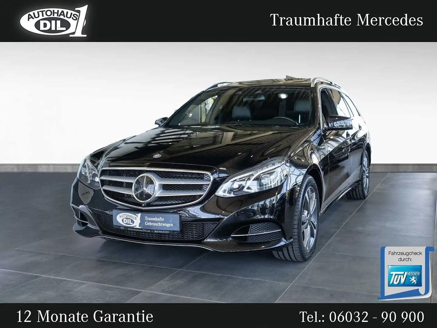 Mercedes-Benz E 350 T BlueTEC 4Matic *Distr+*MEMORY*360°K* Zwart - 1