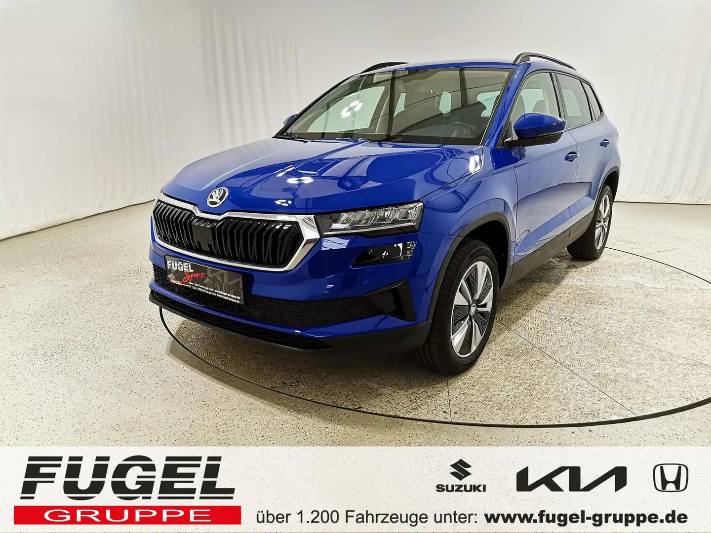 Skoda Karoq 2.0 TDI DSG Ambition Winter|LED|Navi|AHK|ACC Blau - 1