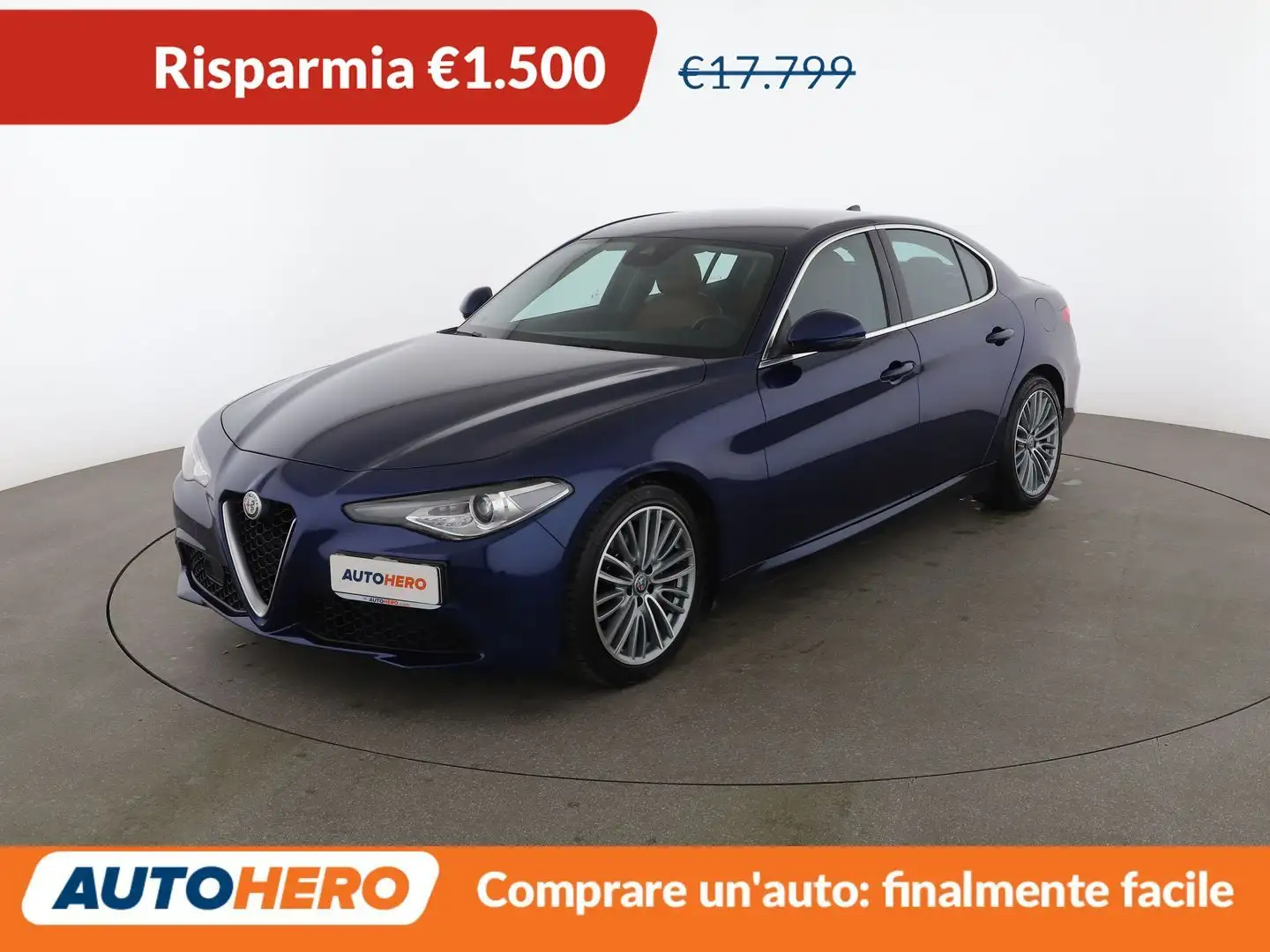 Alfa Romeo Giulia 2.2 JTDM Super 150 CV AT8 Blau - 1