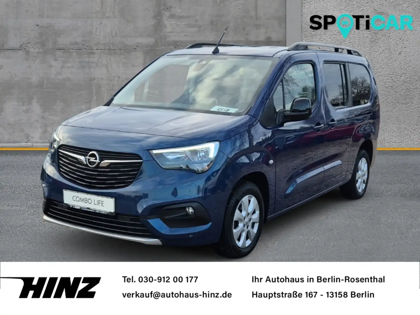 Opel Combo Life E XL Ultimate 1.5, Klima,Kamera+PDC,SHZ Blau - 1