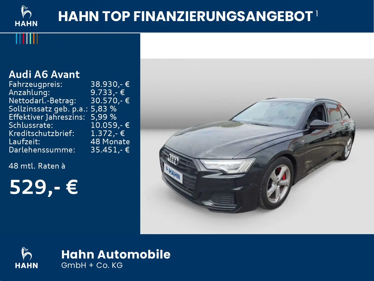 Audi A6 55TFSIe sport qu. S-trc AHK Pano ACC Schwarz - 2