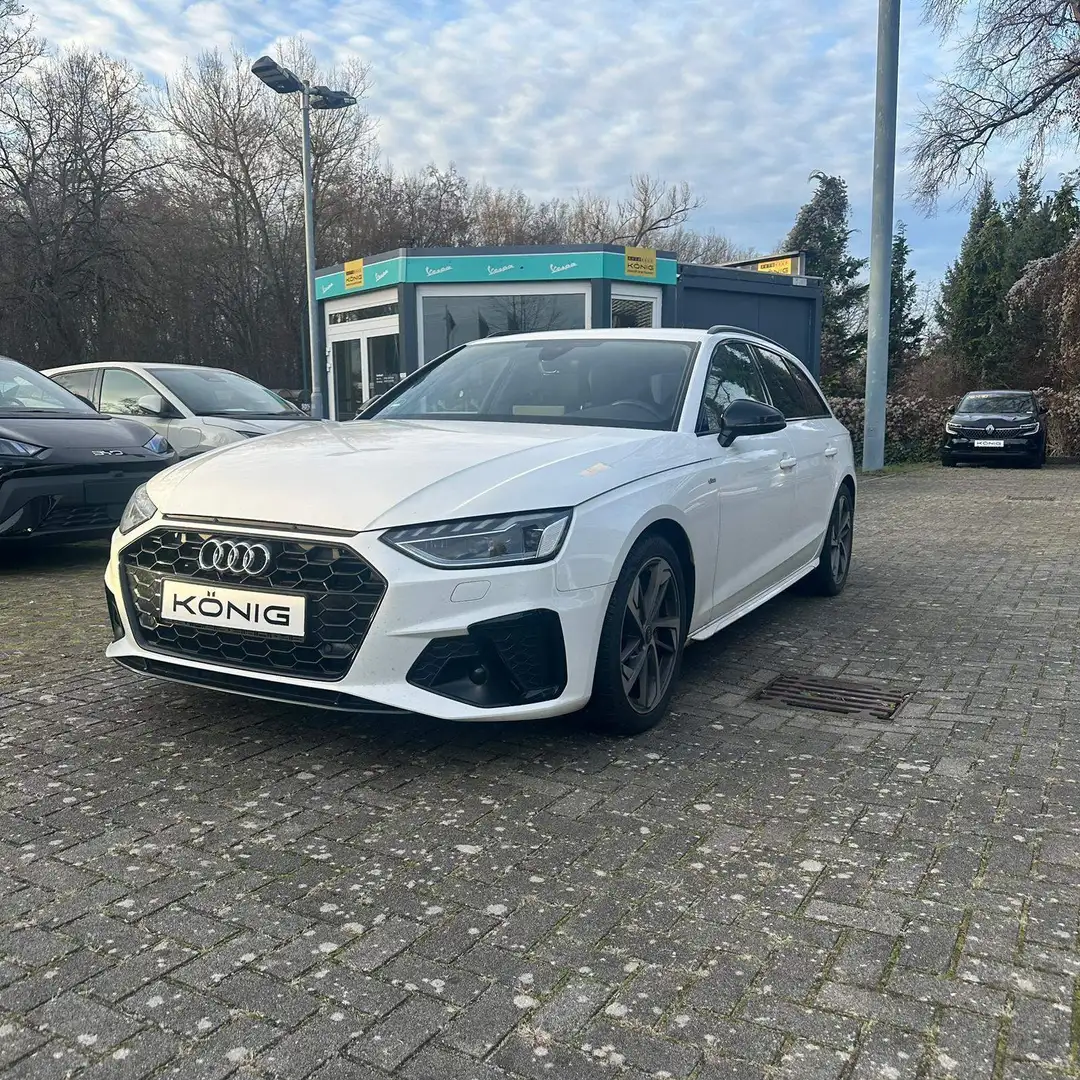 Audi A4 Avant (8WD) 40 TDI S line Blanc - 1