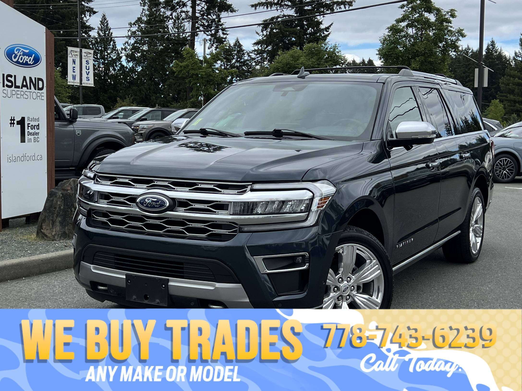 Blue 2024 Ford Expedition SUV / Crossover Four-Wheel Drive Automatic