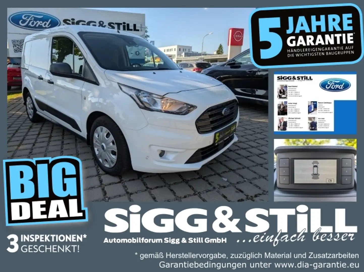 Ford Transit Connect 200 L1 Trend ACC*TWA*KLIMA*SHZ*PDC Bianco - 1