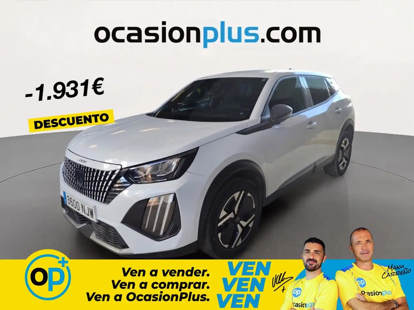 Peugeot 2008 Hybrid Allure eDCS6 145 Blanco - 1
