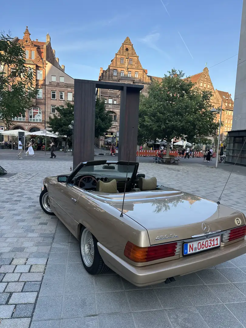 Mercedes-Benz SL 350 1.Hd, SH, WGA 2+, allesOriginal, H-neu, body kit Gold - 2