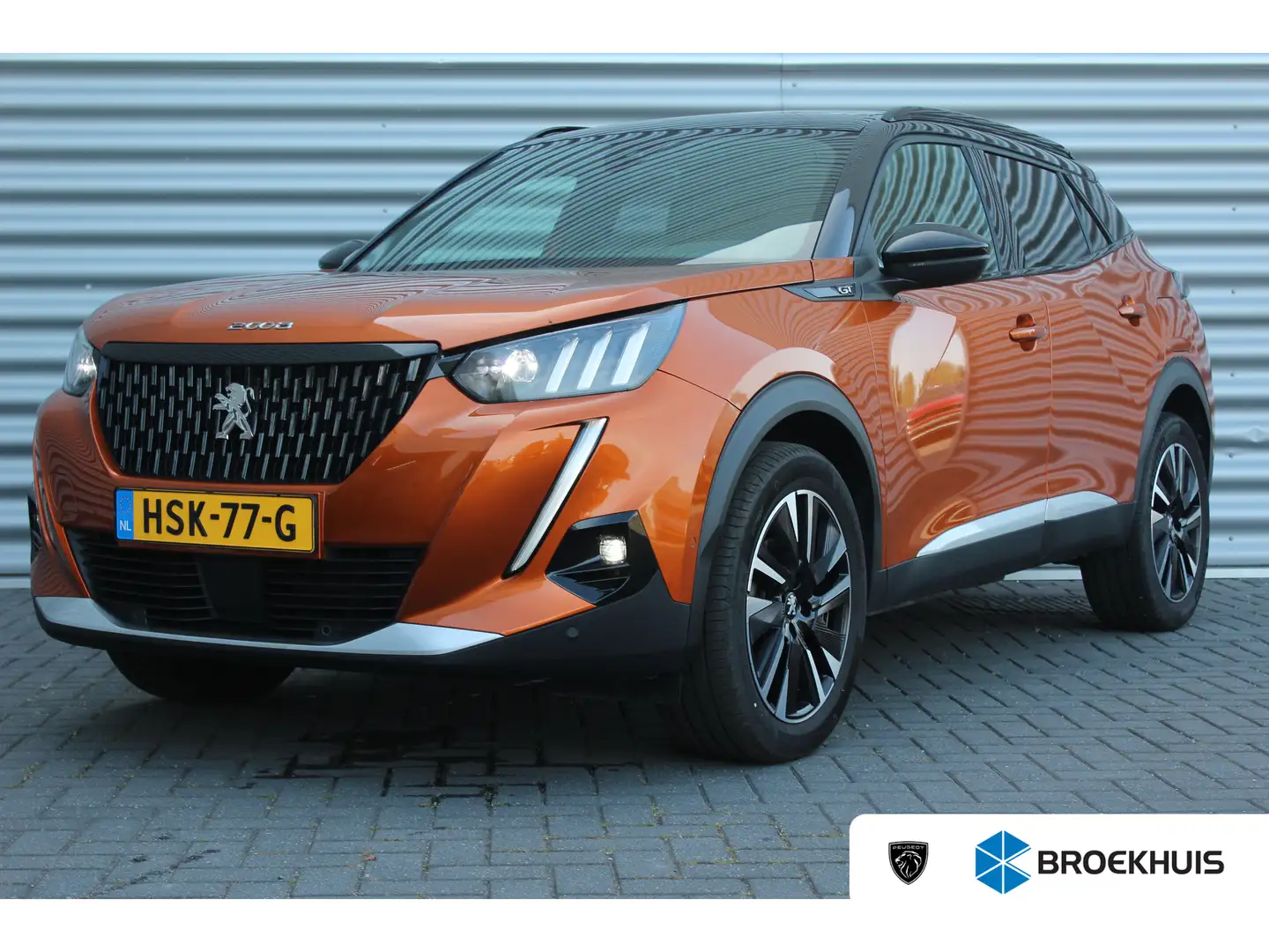 Peugeot 2008 1.2 PURETECH 130PK GT PACK AUTOMAAT / NAVI / LEDER Oranje - 1