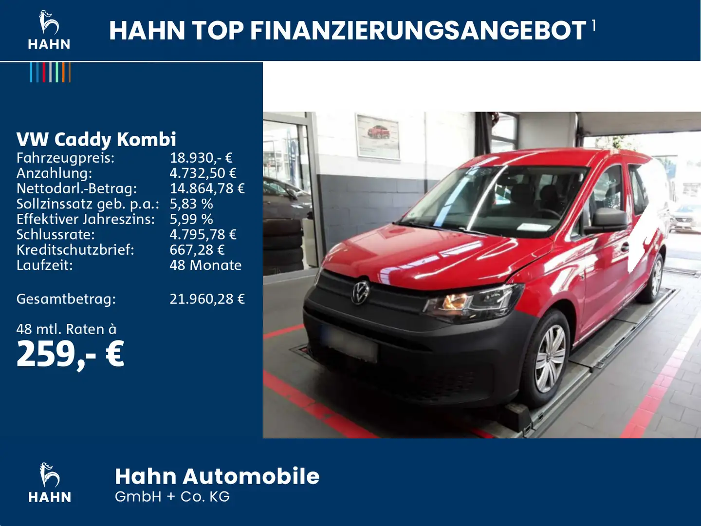 Volkswagen Caddy Maxi 2.0TDI CarConnect PDC Klima Rot - 2