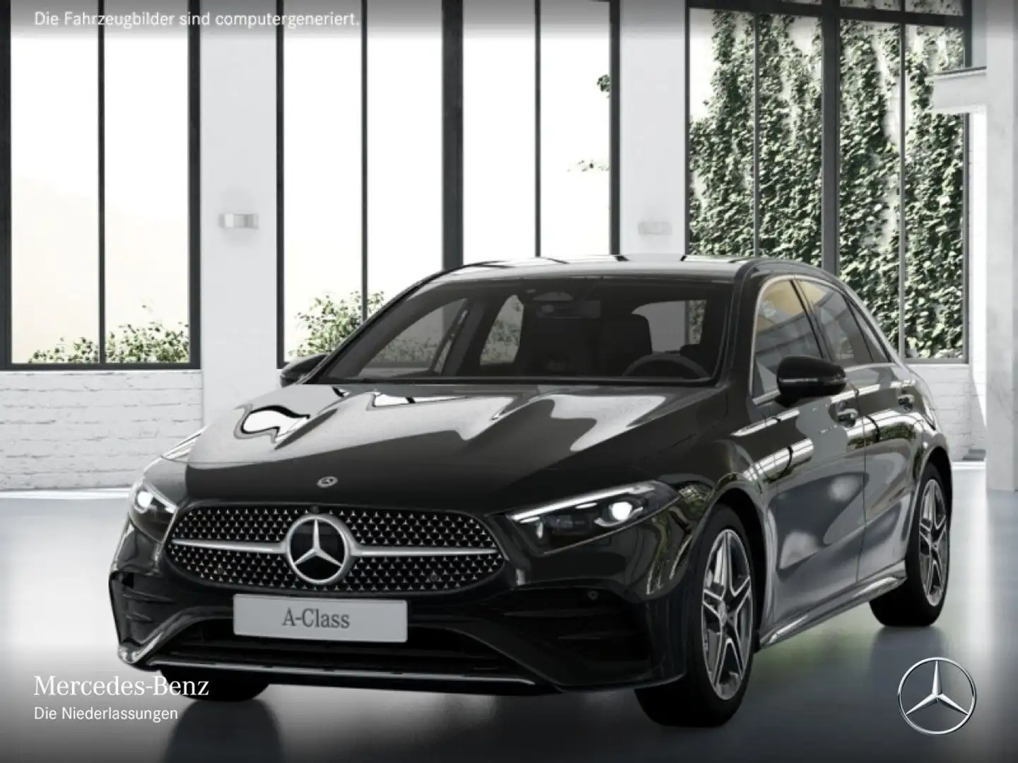 Mercedes-Benz A 180 AMG+360°+MULTIBEAM+TOTW+KEYLESS+7G Schwarz - 2