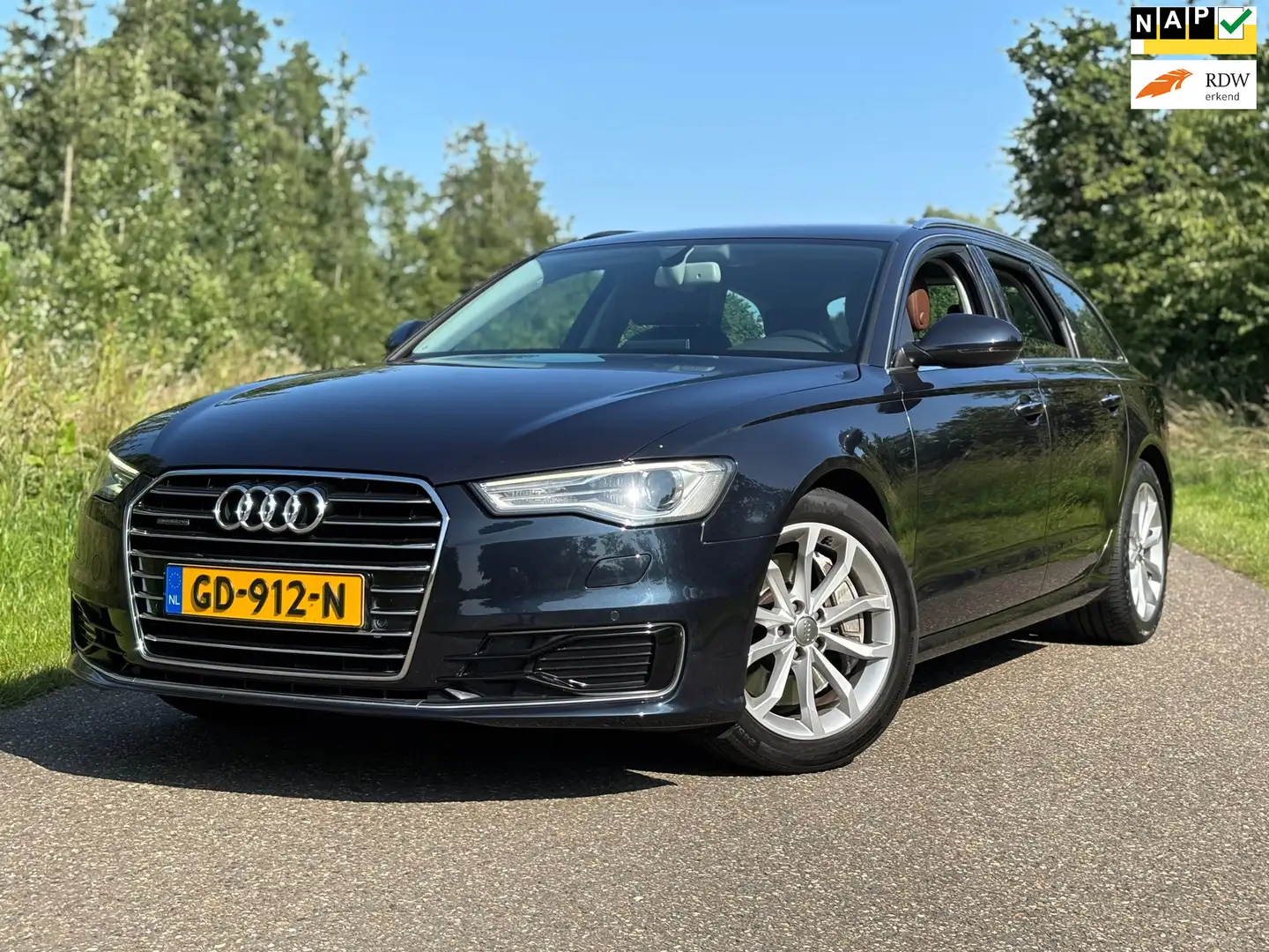 Audi A6 Avant 3.0 TFSI quattro Aut Bus Edit/Navi18''/Leder Blauw - 1