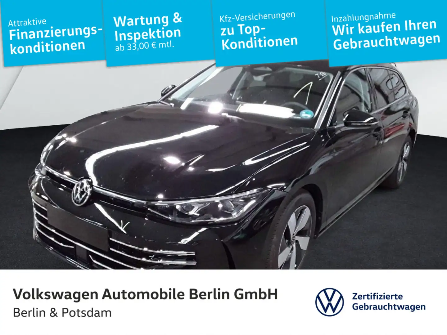 Volkswagen Passat Variant 2.0TDI Elegance NAVI MASSAGE AHK Schwarz - 1