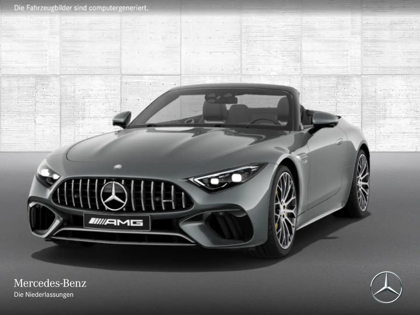 Mercedes-Benz SL 63 AMG Cab. 4M Fahrass Nachtsicht WideScreen 9G Grijs - 2