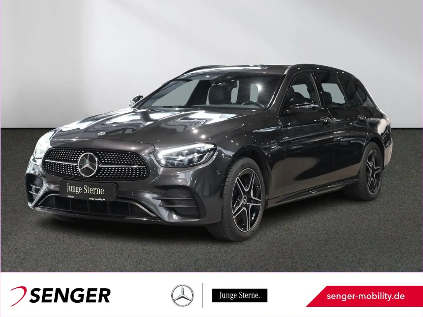 Mercedes-Benz E 300 de 4M T AMG-Line Night AHK Distonic Kamera Gris - 1