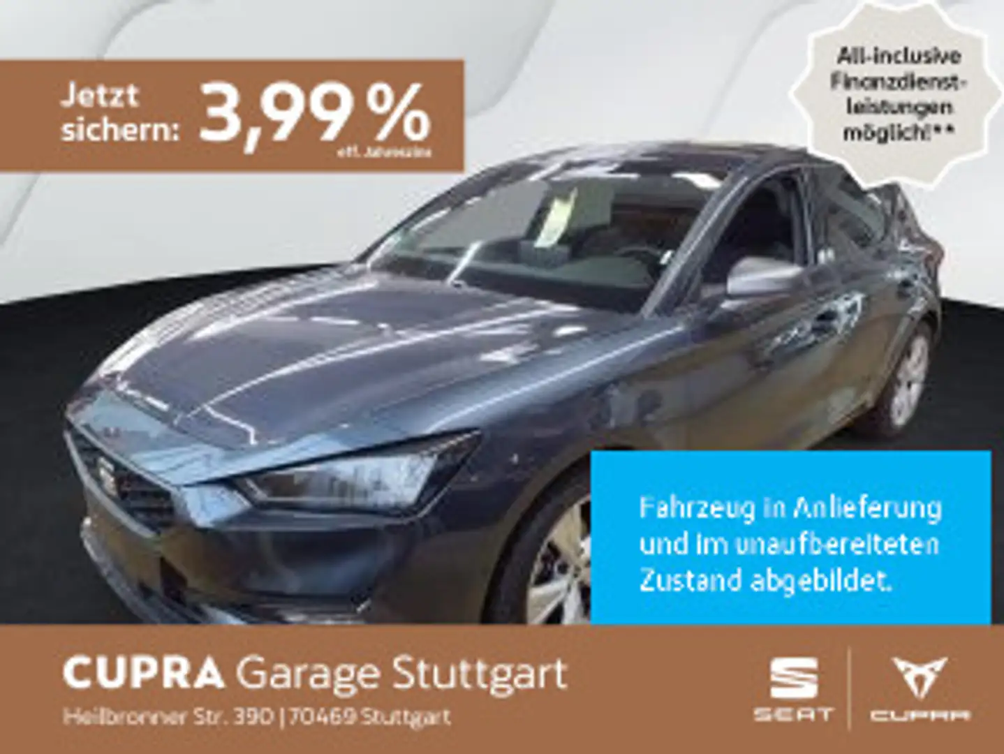 SEAT Leon 1.5 eTSI FR DSG 110 kW Grau - 1