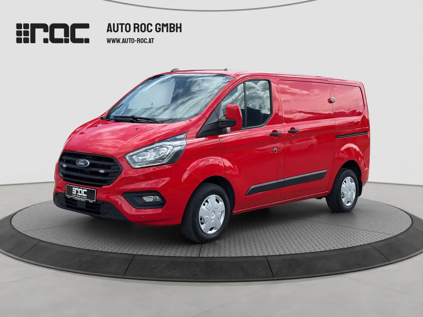 Ford Transit Custom 2.0 TDCi 300 L1H1 Trend 2xSchiebetüren/STH/AHK/WS Rot - 1
