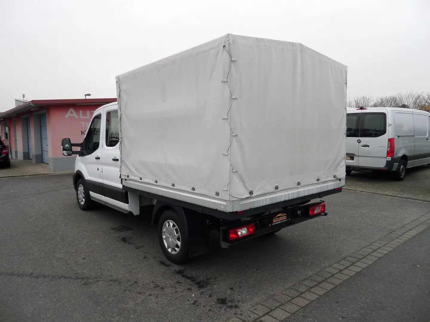 Ford Transit 350 L2 DoppelKa. 7-Sitzer+Pritsche+Plane+4x4+Klima Blanc - 2