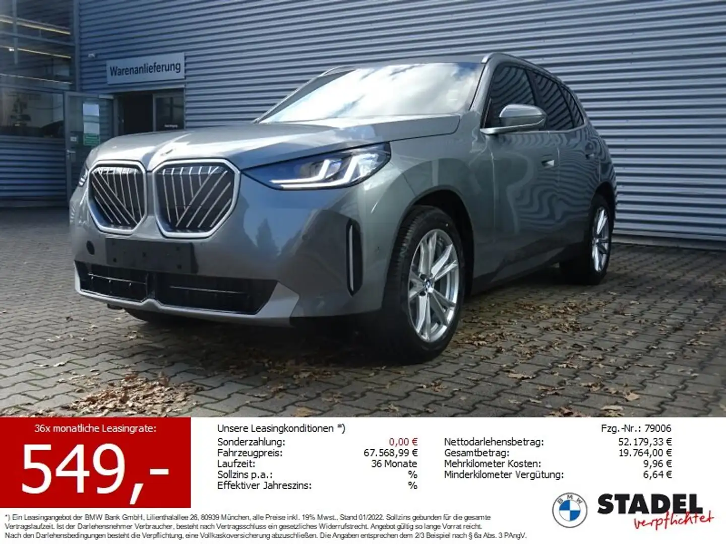 BMW X3 20d xDrive Lageraktion!!! Gris - 1
