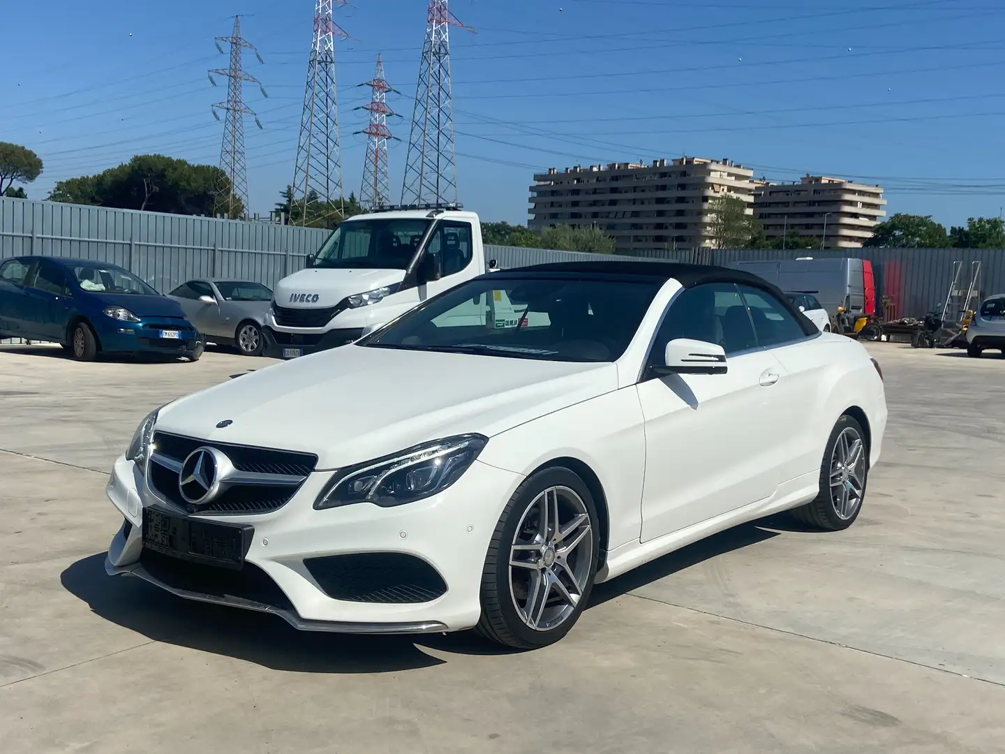 Mercedes-Benz E 350 E Cabrio 350 d (bt) Premium 258cv auto E6 FULL Bianco - 1