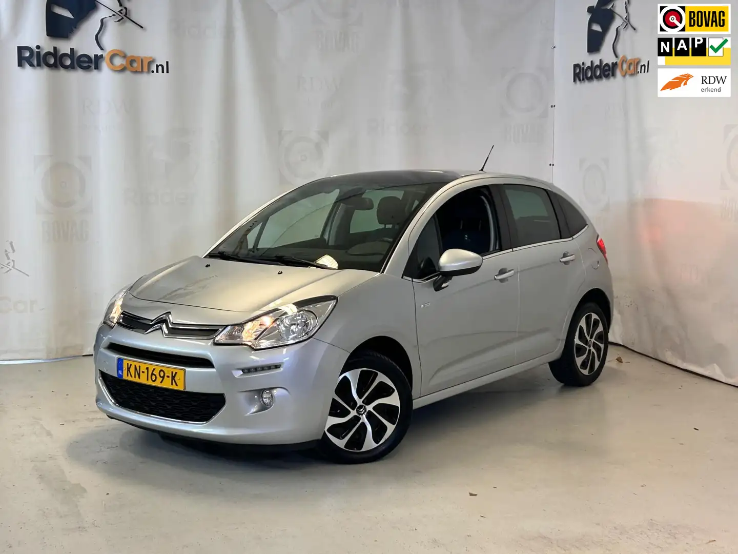 Citroen C3 1.6 BlueHDi Exclusive|TREKHAAK|VELGEN|AIRCO|APK01- Grijs - 1