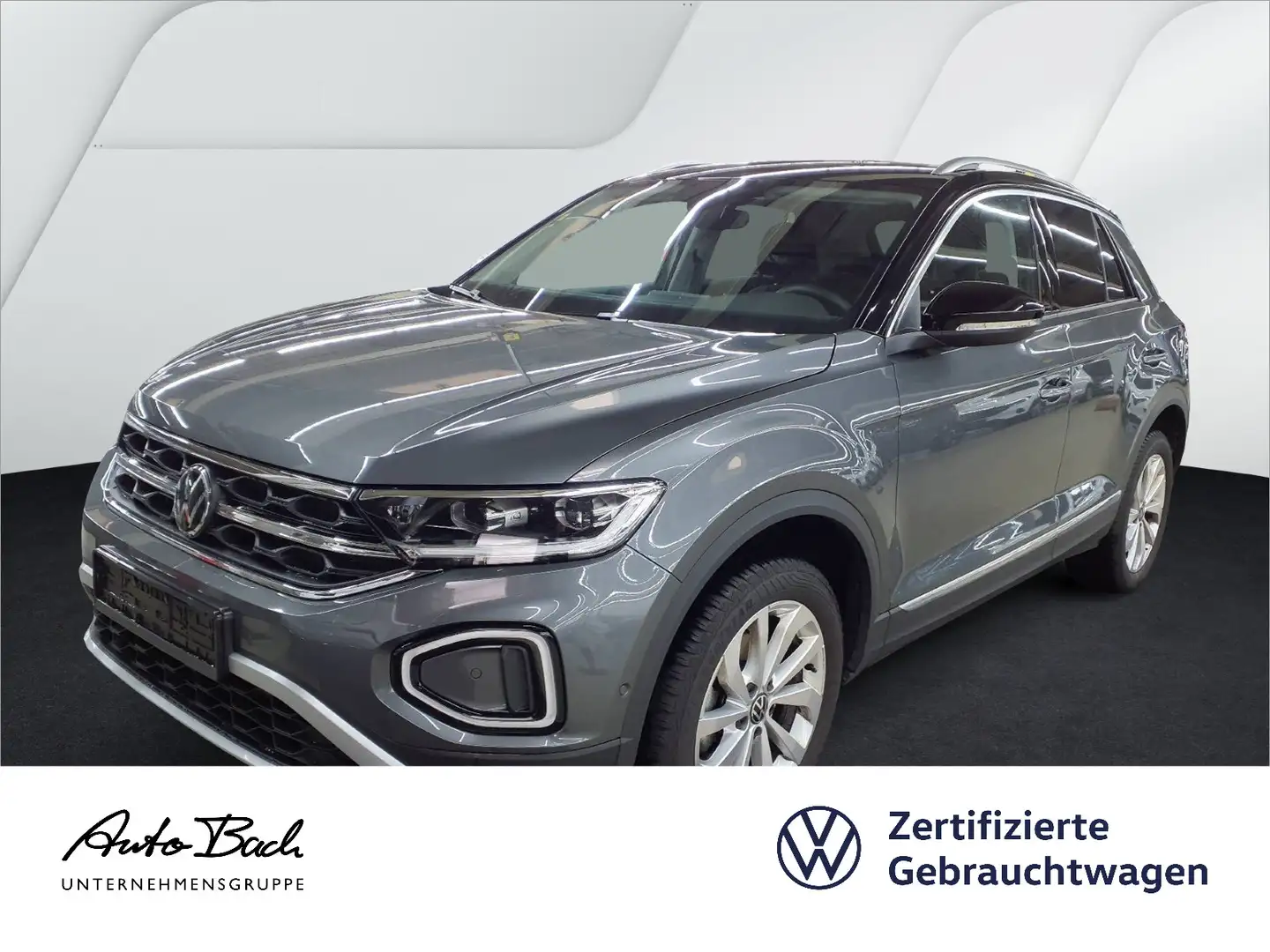 Volkswagen T-Roc 1.5 TSI DSG Style, Navi, LED, AHK, App-Con Grau - 1