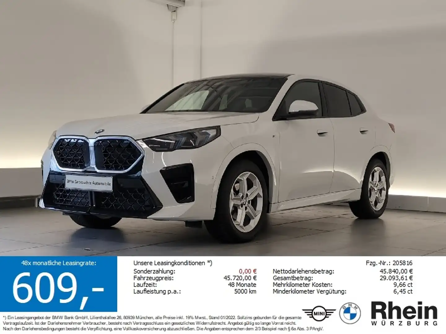 BMW X2 xDrive20d M Sportpaket Pano/HeadUp/HiFi/AHK Pano/H Weiß - 1