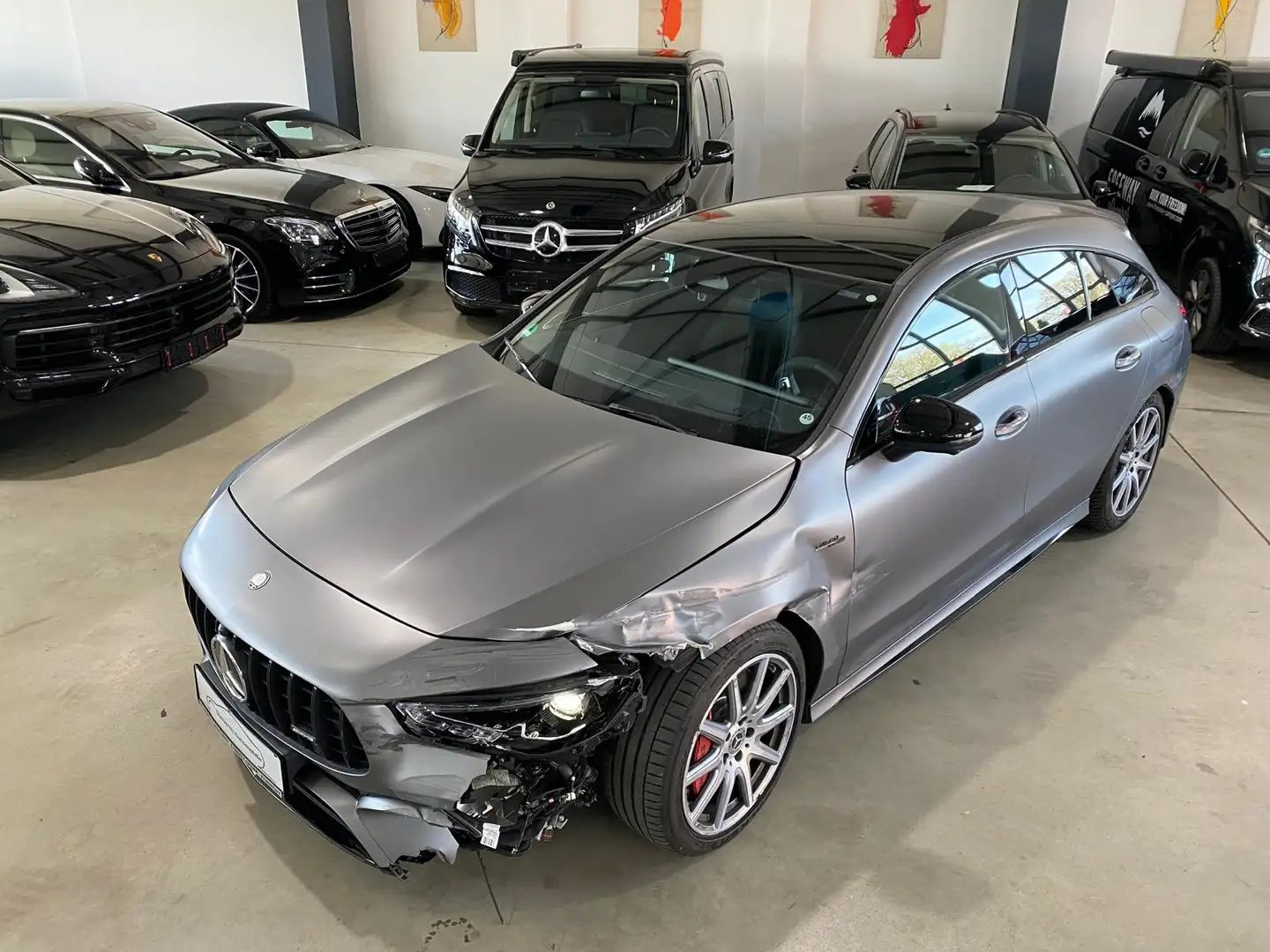 Mercedes-Benz CLA 45 AMG S 4Matic/Pano/HUD/BUR/BEAM/DriverPack/ Gris - 2