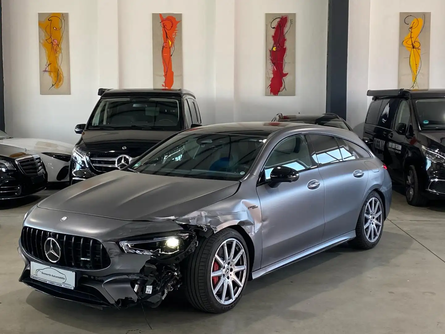 Mercedes-Benz CLA 45 AMG S 4Matic/Pano/HUD/BUR/BEAM/DriverPack/ Gris - 1
