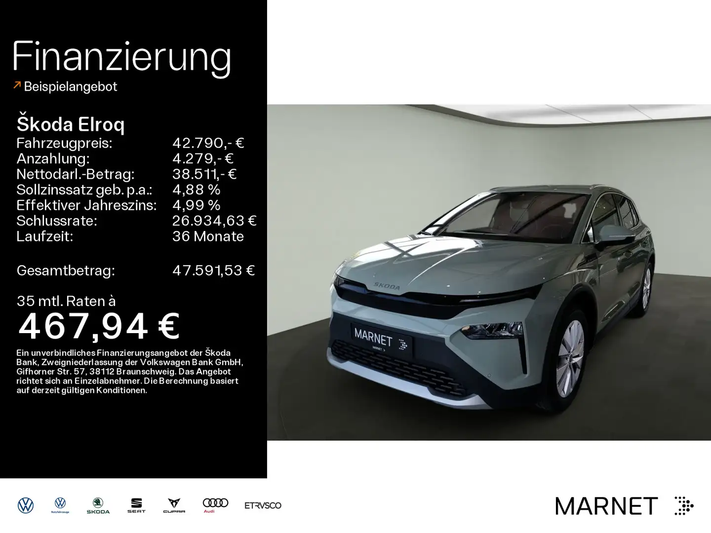 Skoda Elroq 85 | LED | Smart Link Grün - 1