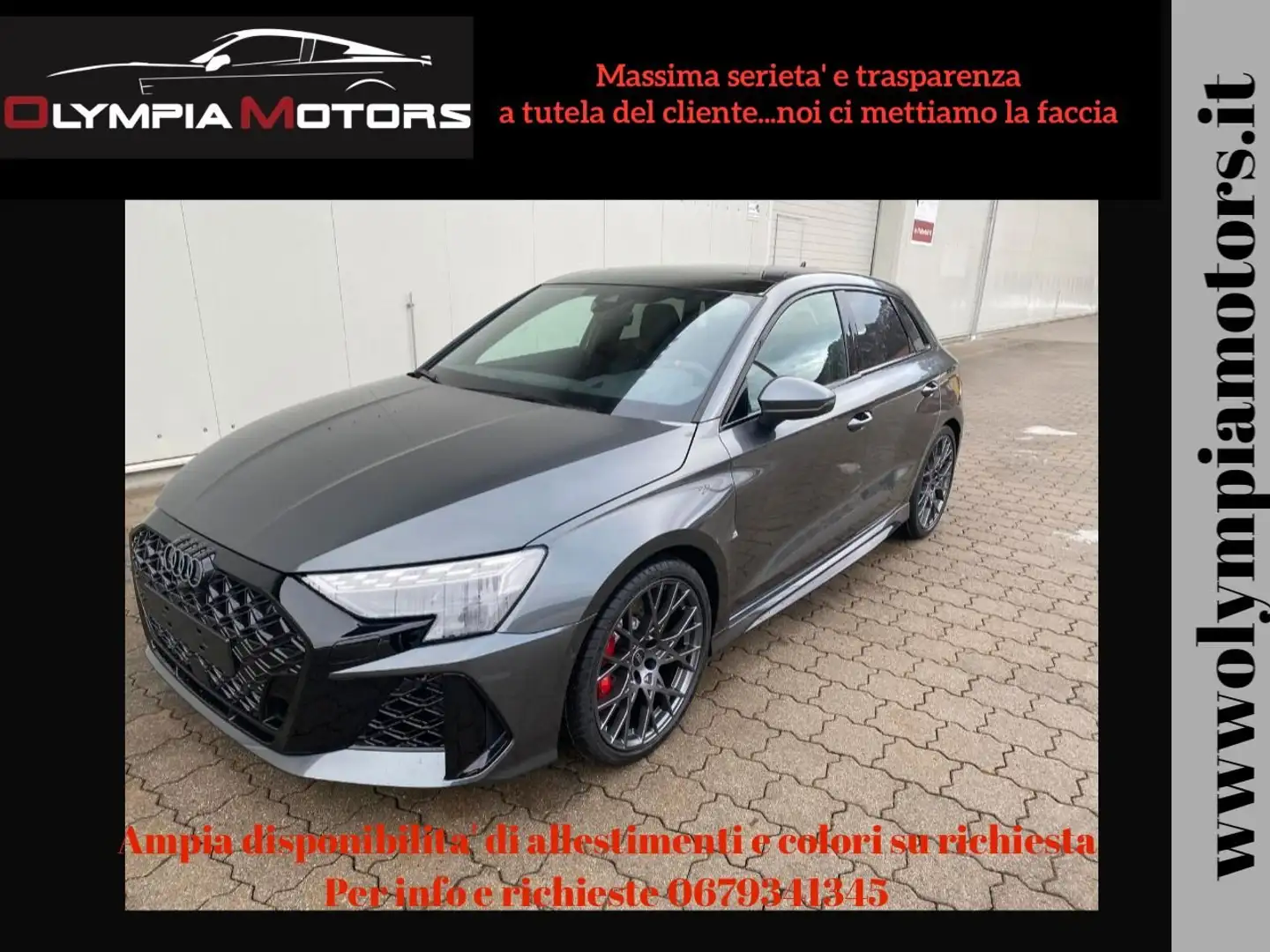 Audi RS3 SPB NEW MODEL QUATTRO MATRIX 19 SONOS KAMERA TETTO Grigio - 1