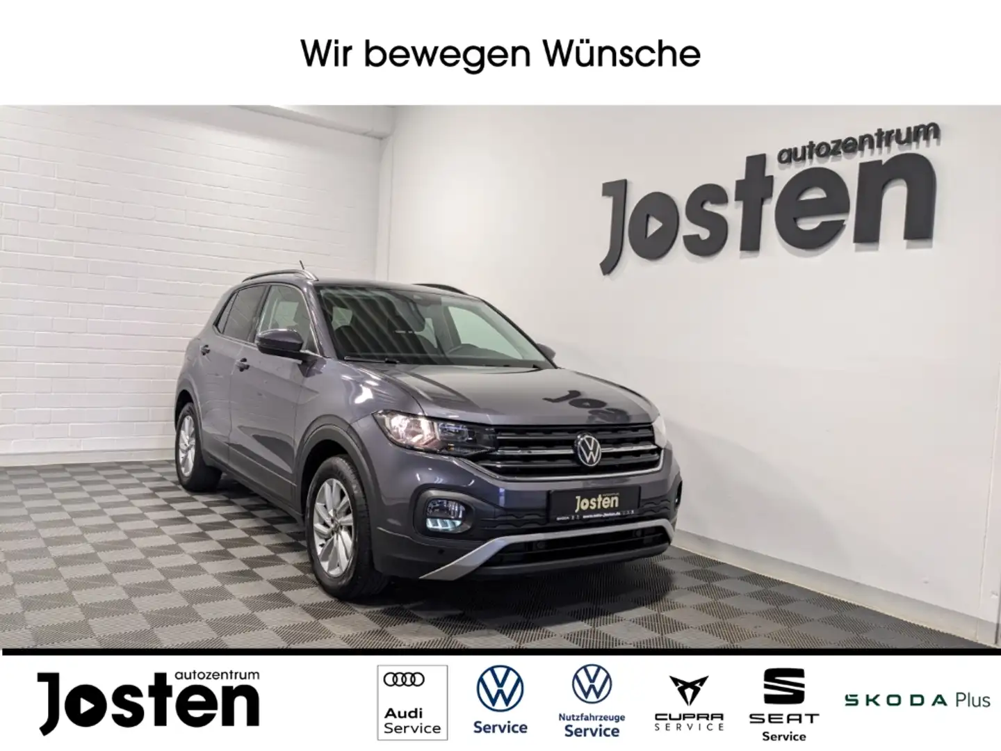 Volkswagen T-Cross Life 1.0 TSI ACC CLIMATRONIC CARPLAY SITZHZG Grau - 1