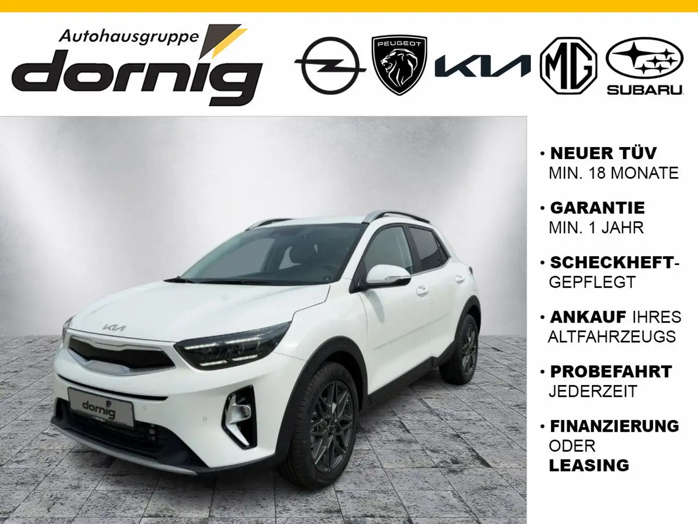 Kia Stonic 1.0T 48V DCT Nightline Edition Weiß - 1