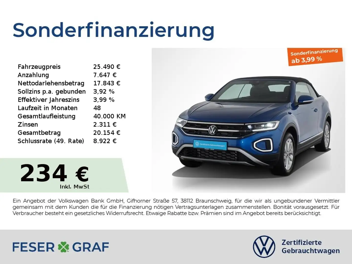 Volkswagen T-Roc 1.0 TSI Style LED PARKASSIST KAMERA SHZ Blau - 1
