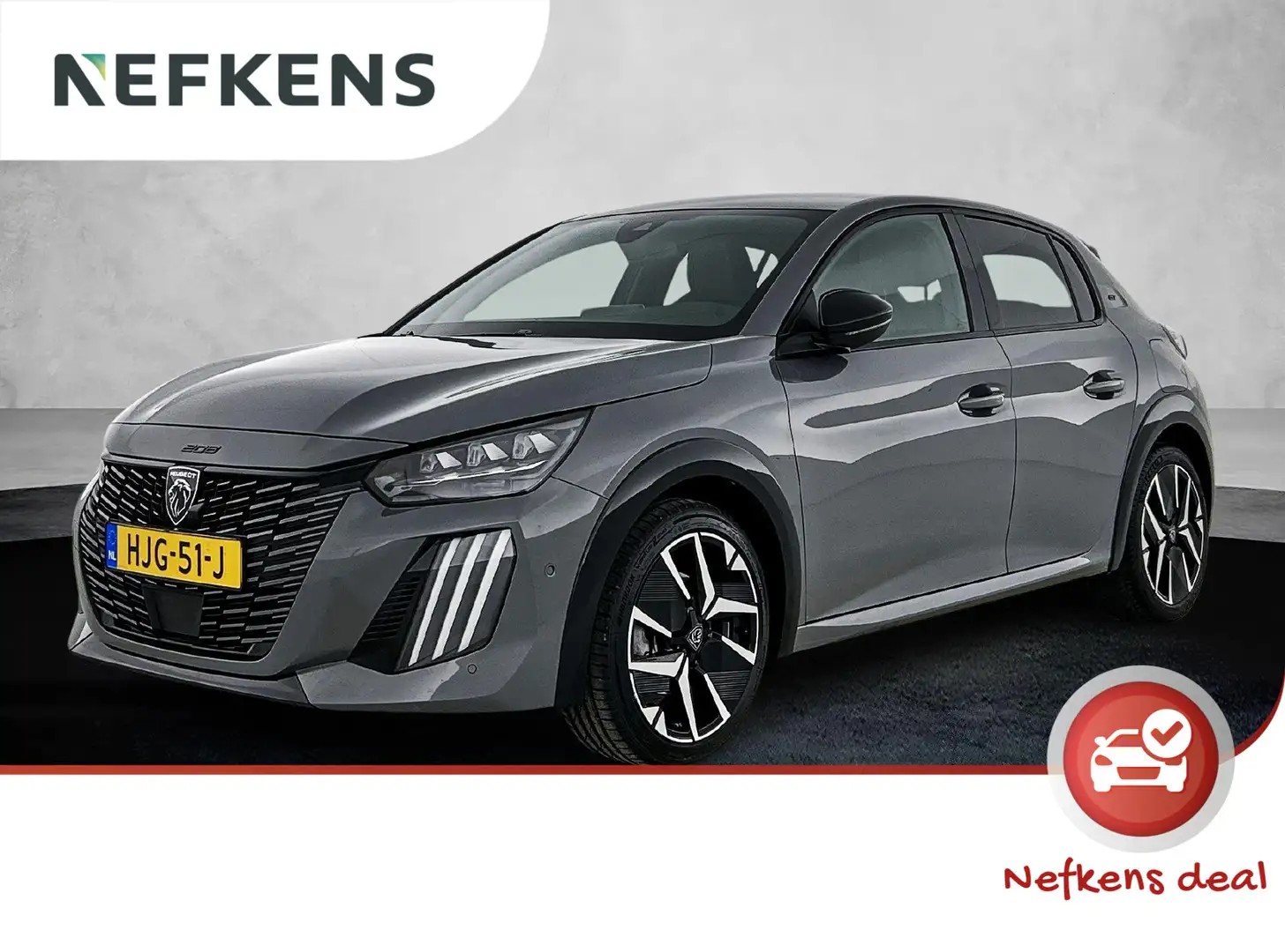 Peugeot 208 GT Hybrid 145pk Automaat | Navigatie | Camera v+a Grijs - 1