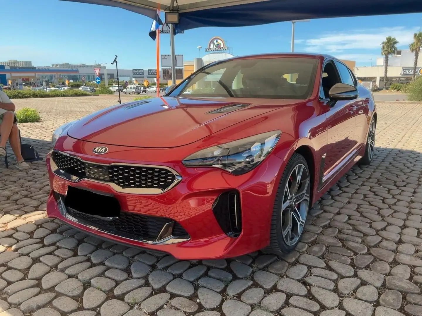 Kia Stinger GT 4WD 1HD LEDER NAVI CAM LED PDC Rouge - 1