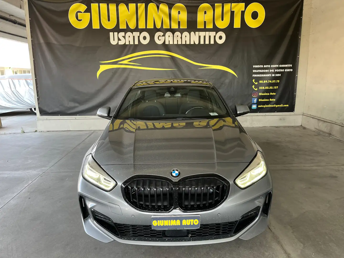 BMW 118 Serie 1 F40 118d Msport auto Grau - 2