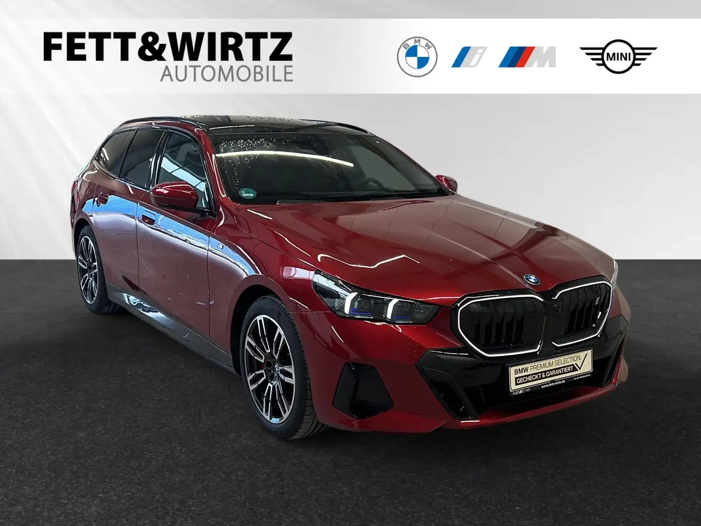 BMW i5 eDrive40 Touring LR486,-br.o.Anz.27Mon/5`Km p.A. Rot - 1